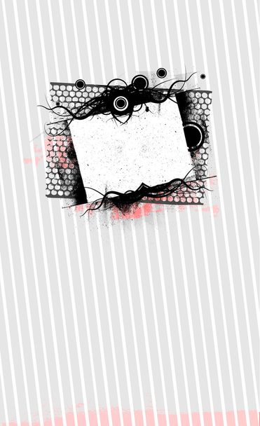 Beautiful grunge background with banner and white space for text - Vektor, Bild