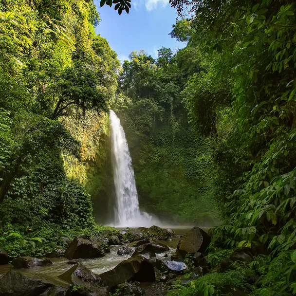 Nung nung waterfall in Bali, Indonesia - Φωτογραφία, εικόνα