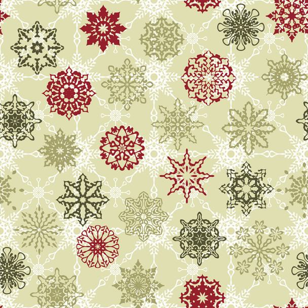 Seamless Winter Pattern - Wektor, obraz