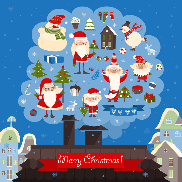 Vector collection of christmas items - Vector, Imagen