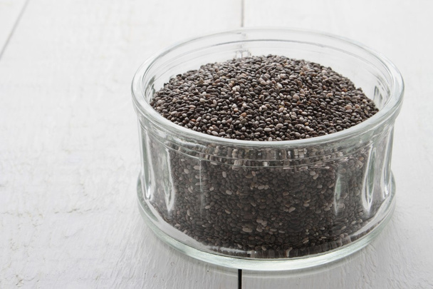 chia seeds in dish - Photo, Image