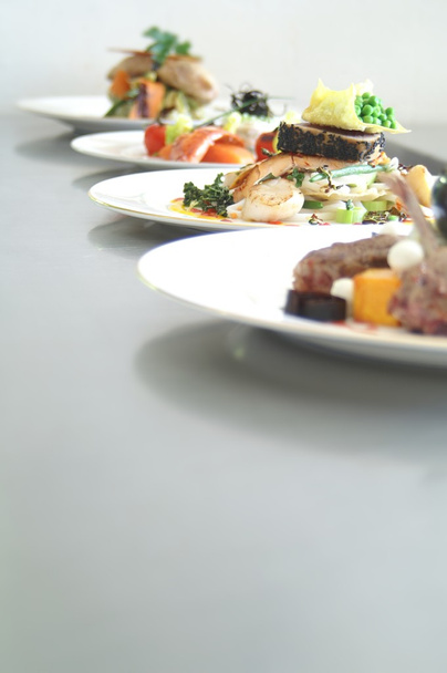 plated meals ready for service - Photo, Image