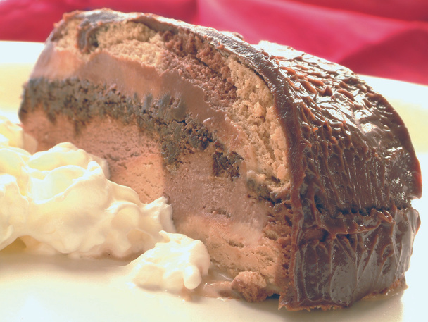 Chocolate cake on plate - Photo, Image