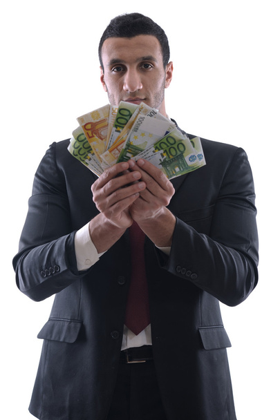 Business man holding money - Zdjęcie, obraz
