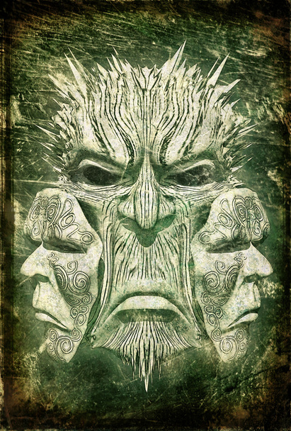 Демон зелений пофарбовані
 - Фото, зображення