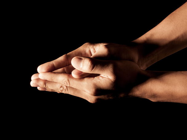 mãos juntas em oração - Foto, Imagem