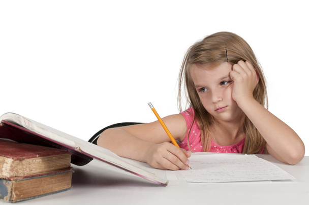 Girl Doing Homework - Photo, Image