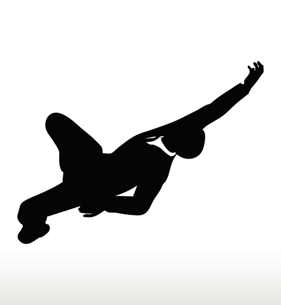 silhouette dell'uomo d'affari che cade
 - Vettoriali, immagini