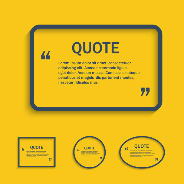 Quote text box line - Vector, Image