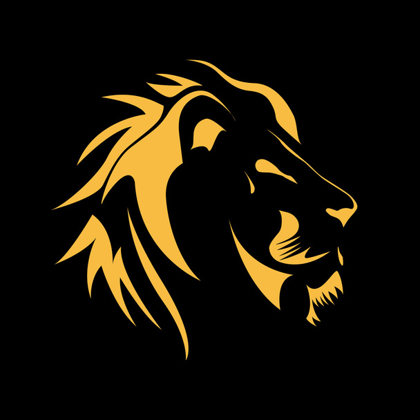 Vector sign  Lion, strength and courage concept - Vettoriali, immagini