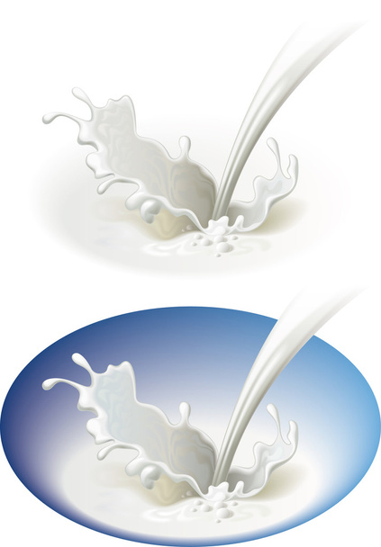 Maitomainen roiske
 - Vektori, kuva