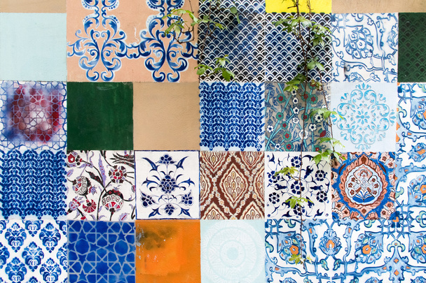 Mosaic tiles texture - Φωτογραφία, εικόνα