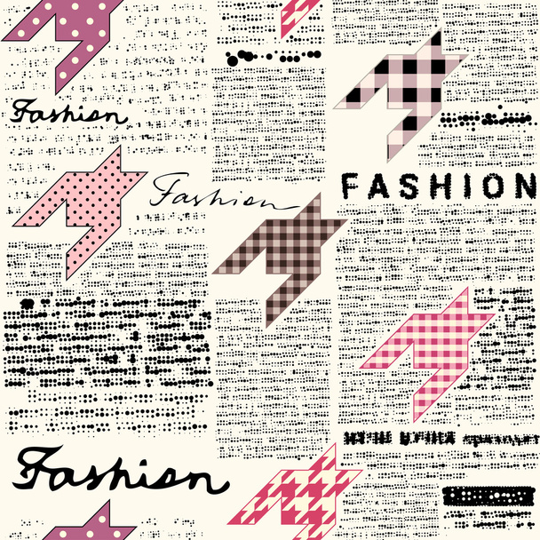 Newspaper fashion background - Vetor, Imagem