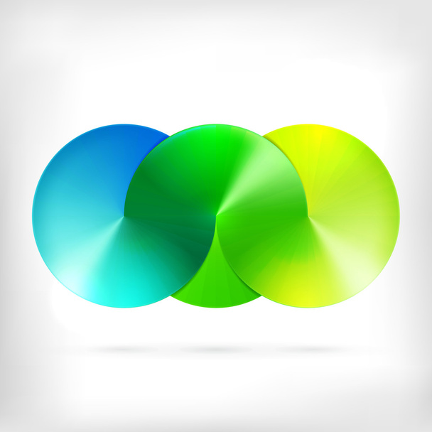 Infinity shape round dimensional icon - Vector, Image