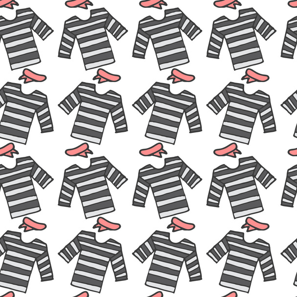 stripped t-shirt seamless pattern, - Vector, imagen
