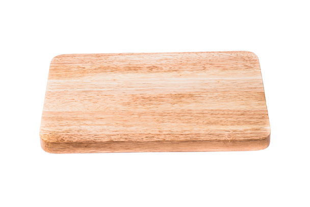 wooden tray on white background - Photo, Image