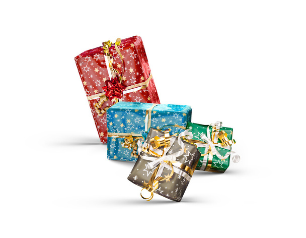 Coloridas cajas de regalo de Navidad - Foto, Imagen