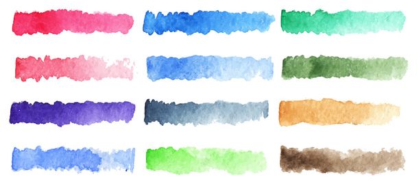 Watercolor colorful palette background - Vecteur, image