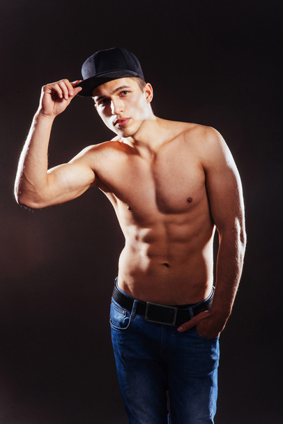Portrait of a fit man with nude torso. - Foto, Bild