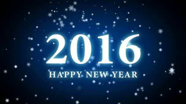 2016 yeni yıl kış arka plan - Video, Çekim