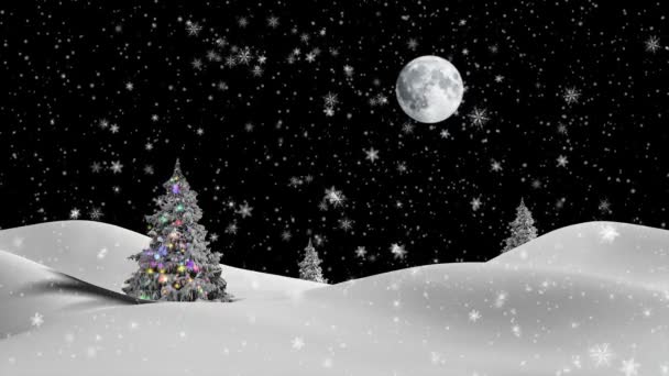 Kerstmis, Nieuwjaar winter achtergrond - Video