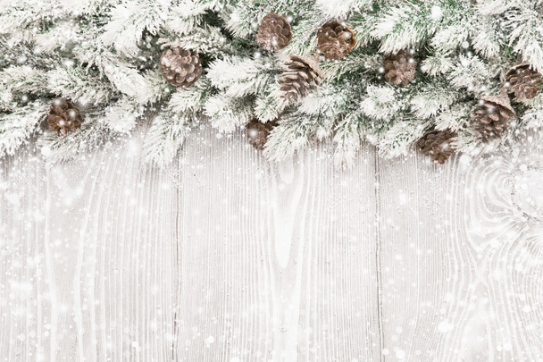 decoración de Navidad con ramas de abeto - Foto, imagen