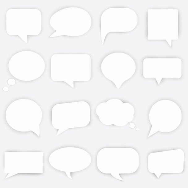 Speech bubbles icons - Vektor, obrázek