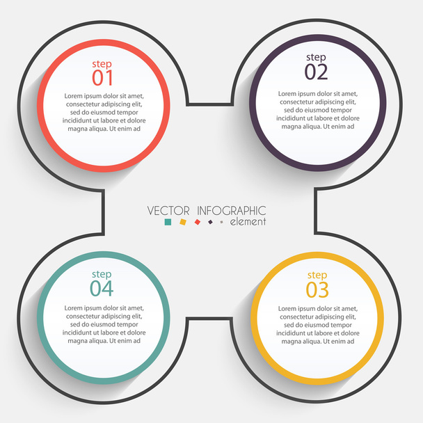 infographics for business presentation - Vecteur, image