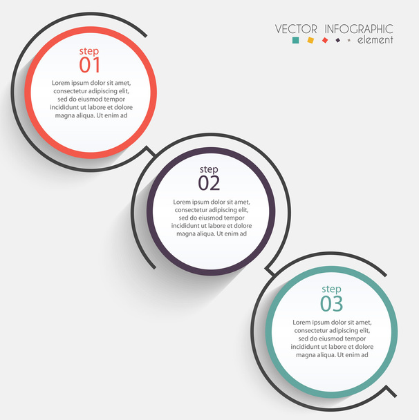infographics for business presentation - Vektor, Bild