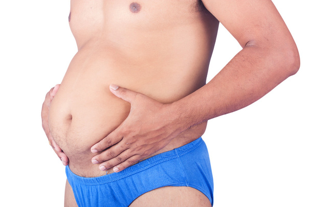 Körper Mann dicken Bauch - Foto, Bild