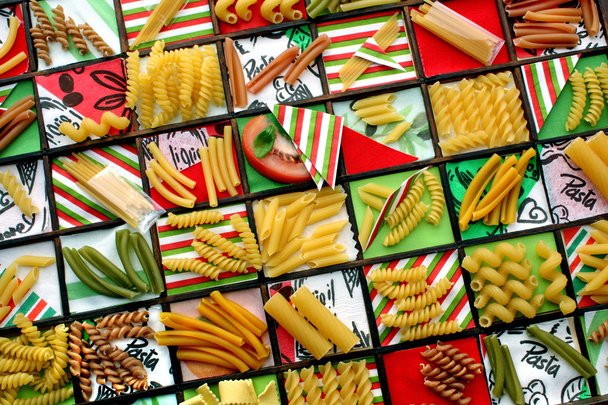 Collage of pasta - Photo, Image