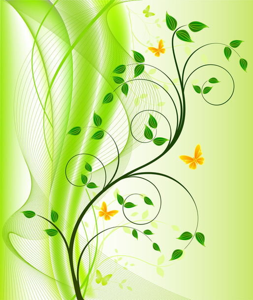Floral background vector - Vektor, kép