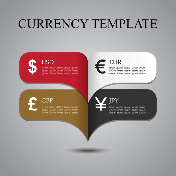 Currency analysis template - Vektor, kép