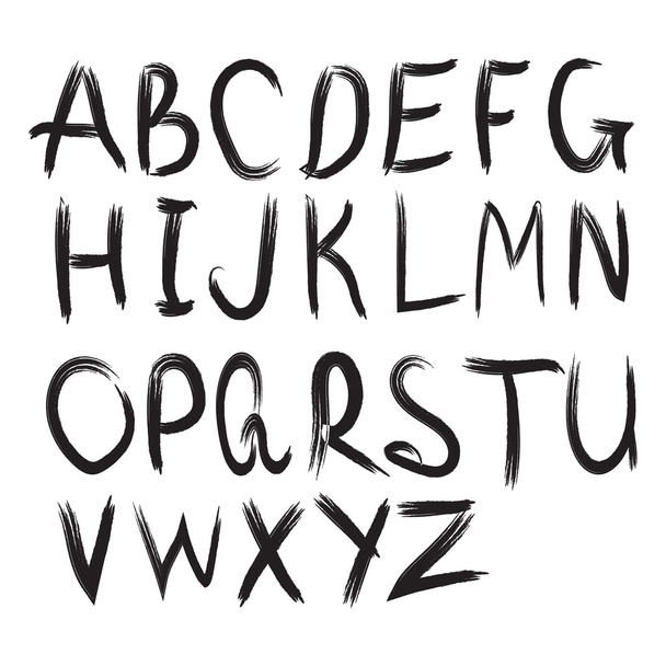 Hand Drawn lettertype - Vector, afbeelding