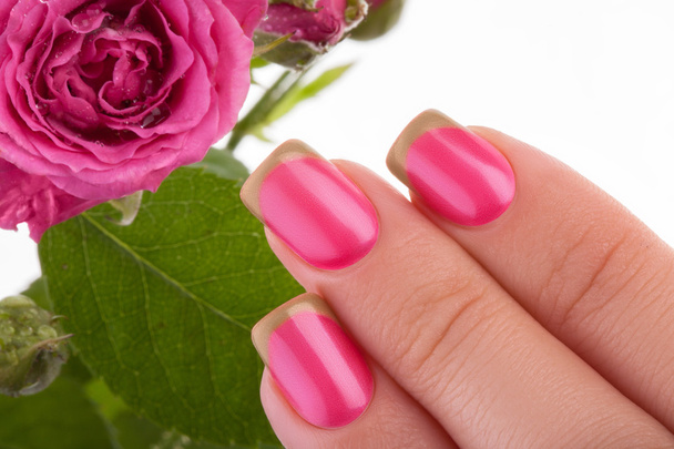Pink nail polish. - Fotó, kép