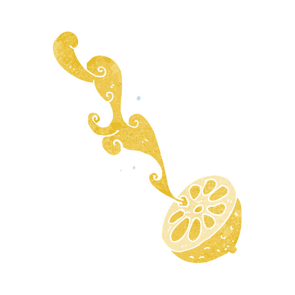 Rajzfilm pisilés citrom - Vektor, kép