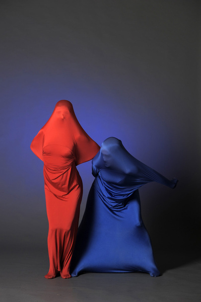 Two abstract dancing figures - Foto, afbeelding