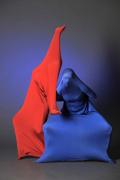Two abstract dancing figures - Фото, изображение