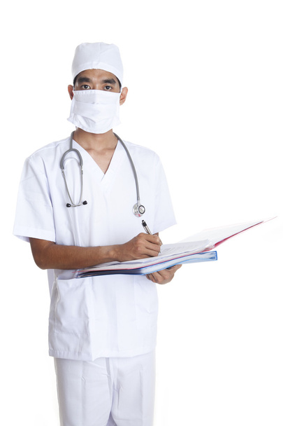 Doctor with folders - Foto, imagen