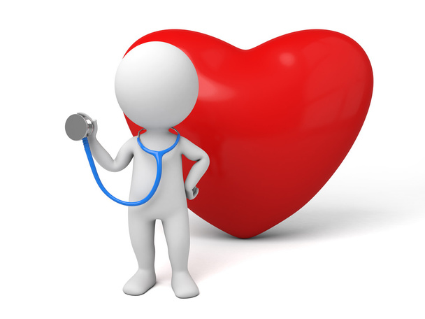 guy  heart doctor - Photo, Image
