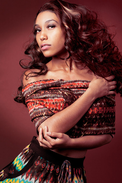 African-american fashion model. - Valokuva, kuva
