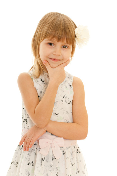 Fashion smiling young girl - Фото, изображение