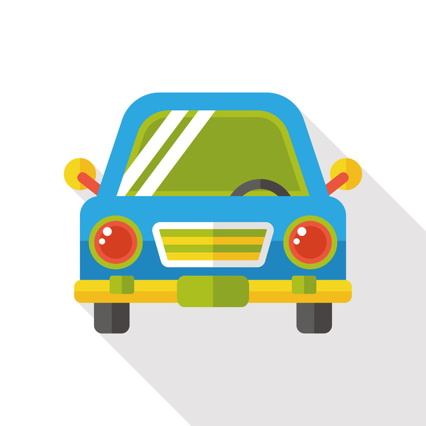 trasportation samochód ikona płaski - Wektor, obraz