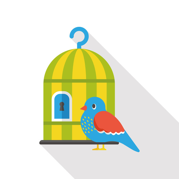 gabbia per uccelli icona piatta
 - Vettoriali, immagini