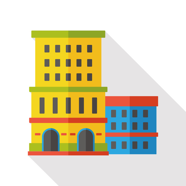 building structure flat icon - Vector, Image