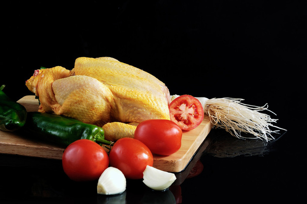 Légumes et viande au poulet
 - Photo, image