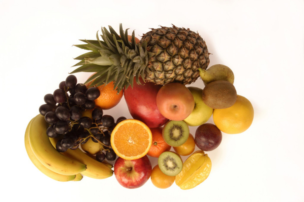  fruits with white backgroun - Photo, Image