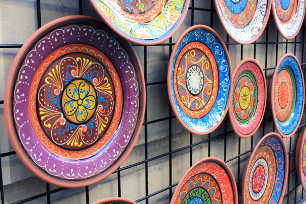 Handmade ceramic plates - Photo, Image