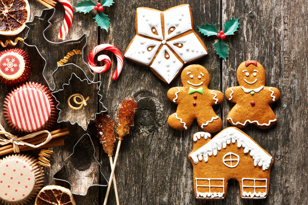 Christmas homemade cookies - Foto, Imagem