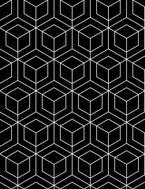Футуристический непрерывный чёрный узор
 - Вектор,изображение